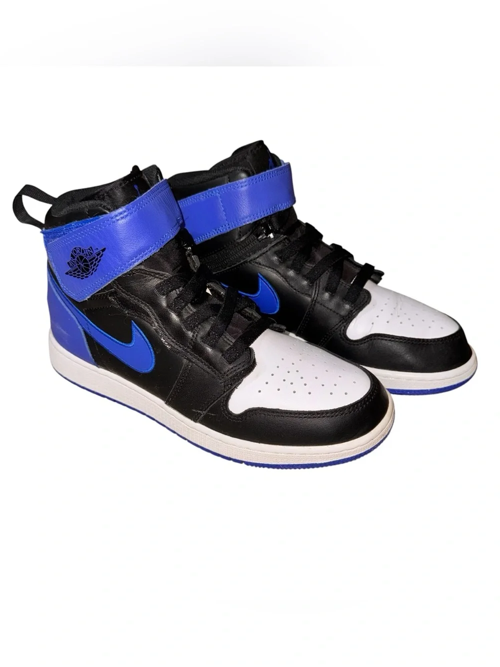 Air Jordan 1 Men's Size 7Y FlyEase High Hyper Royal Blue White Sneaker Hi-Top